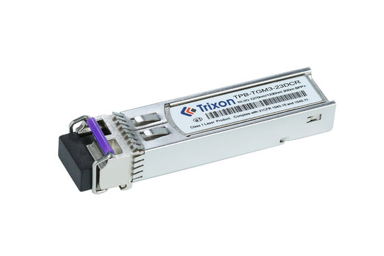 TPB-TGM3-23DCR BIDI 300m TX1270nm,RX1310nm وحدة SFP + Transceiver مع DDM / DOM نطاق درجة الحرارة -5 ~ 70 °C