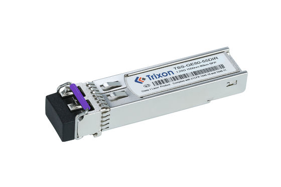 1.25g SFP Transceiver Module 80km 1550nm DDM صناعية قابلة للتوصيل