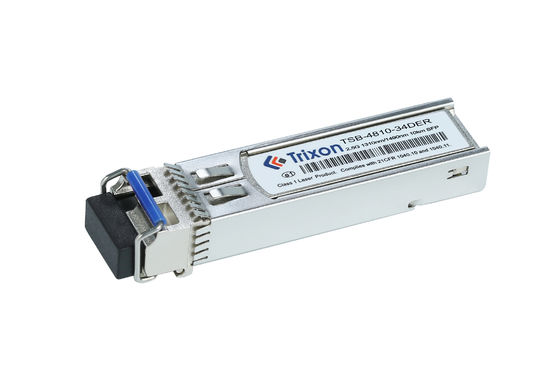TSB-4810-34DER 2.5G BIDI وحدة استقبال SFP ثنائية الاتجاه 10km المسافة 1310nm/1490nm -20°C~+85°C درجة حرارة التوسيع